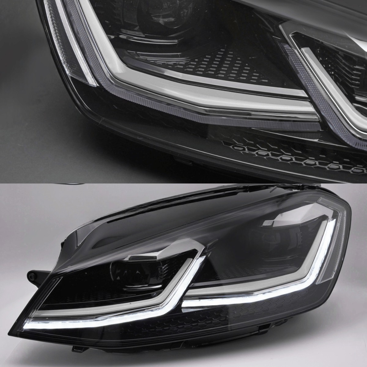 Voll LED Scheinwerfer Set Line für VW Golf 7 VII 2012–2017 Limo & Kombi mit Dynamischen Blinkern & Welcome Light