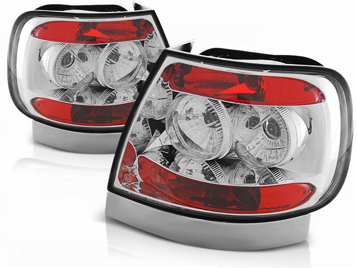 Chrom Rückleuchten Set für Audi A4 11.1994-09.2000, LED Tuning Zubehör
