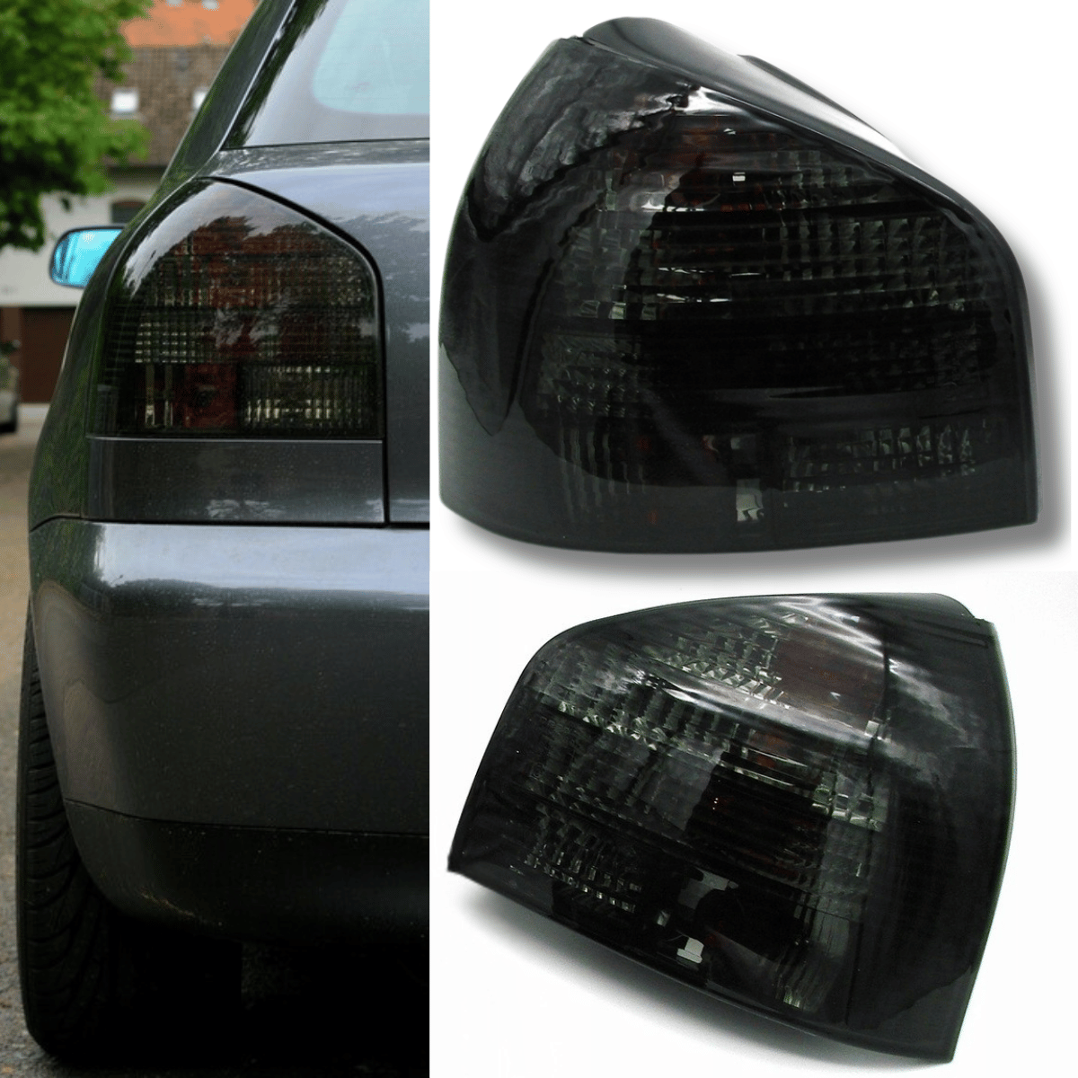 Getönte LED-Rückleuchten für Audi A3 8L dunkles Design Tuning Zubehör