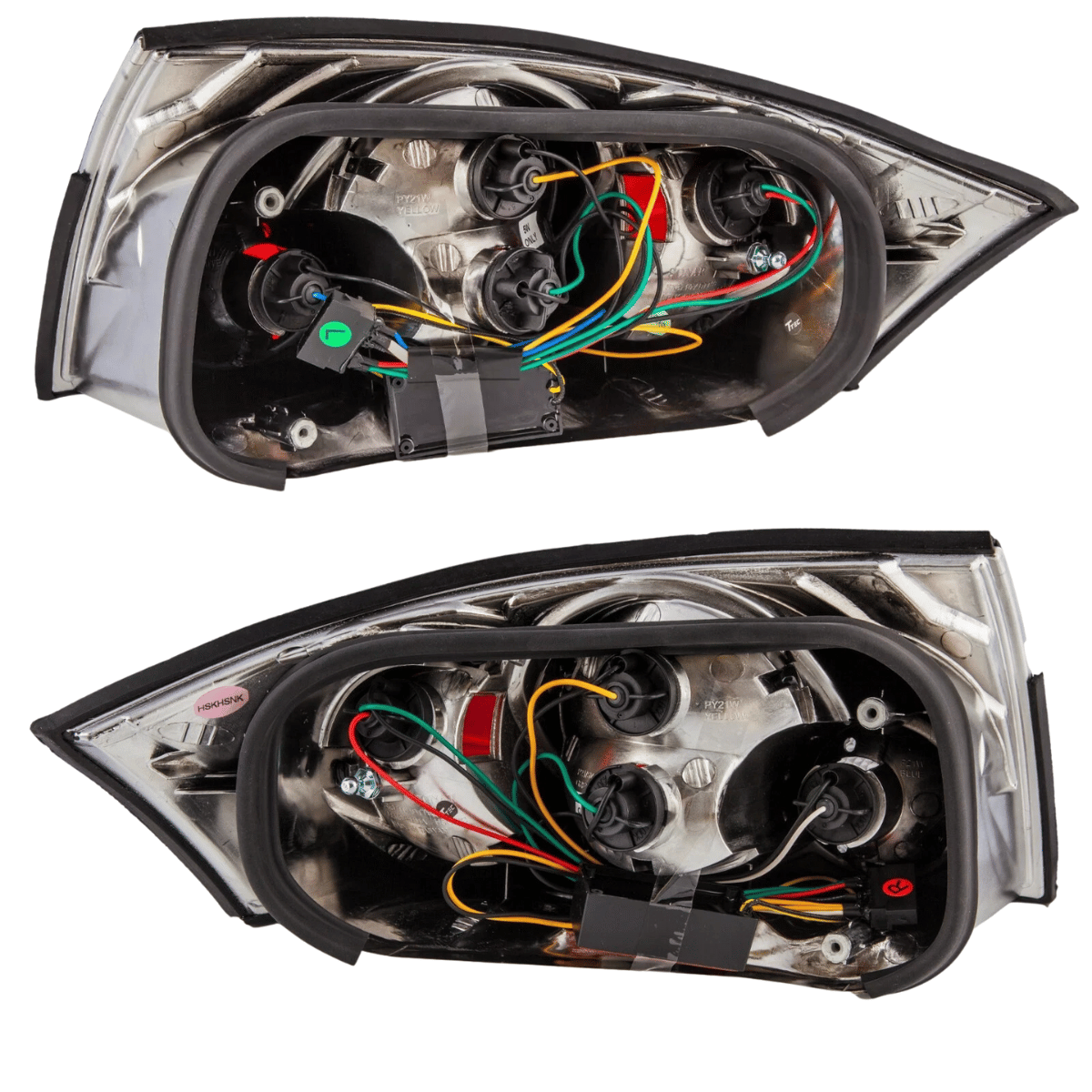 Rückleuchten für KFZ-Tuning mit Kabelbaum, LED-Technik und Glühlampenfassungen, Rücklicht-Ersatzteile