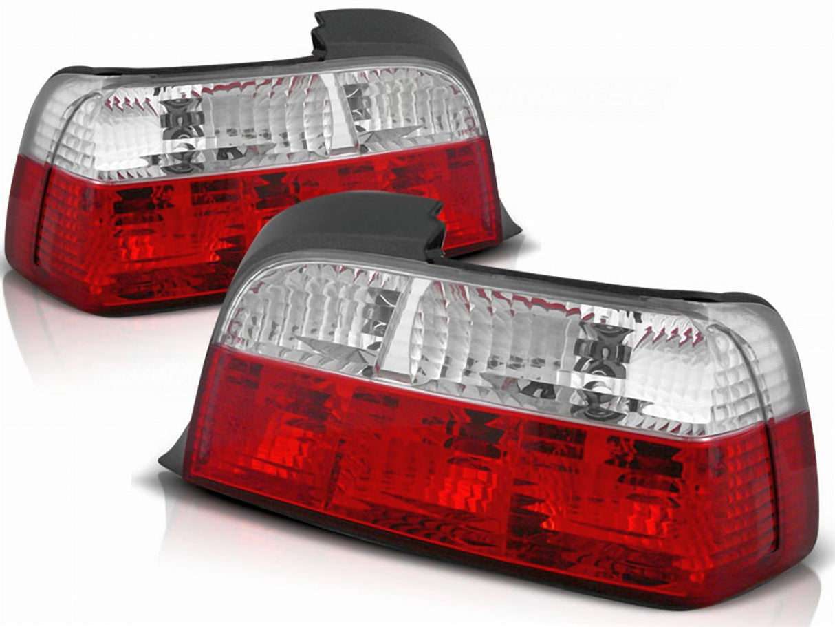 leuchten rot klar 1990-1999 Set CR-Tuning für BMW E36 Coupe Rück