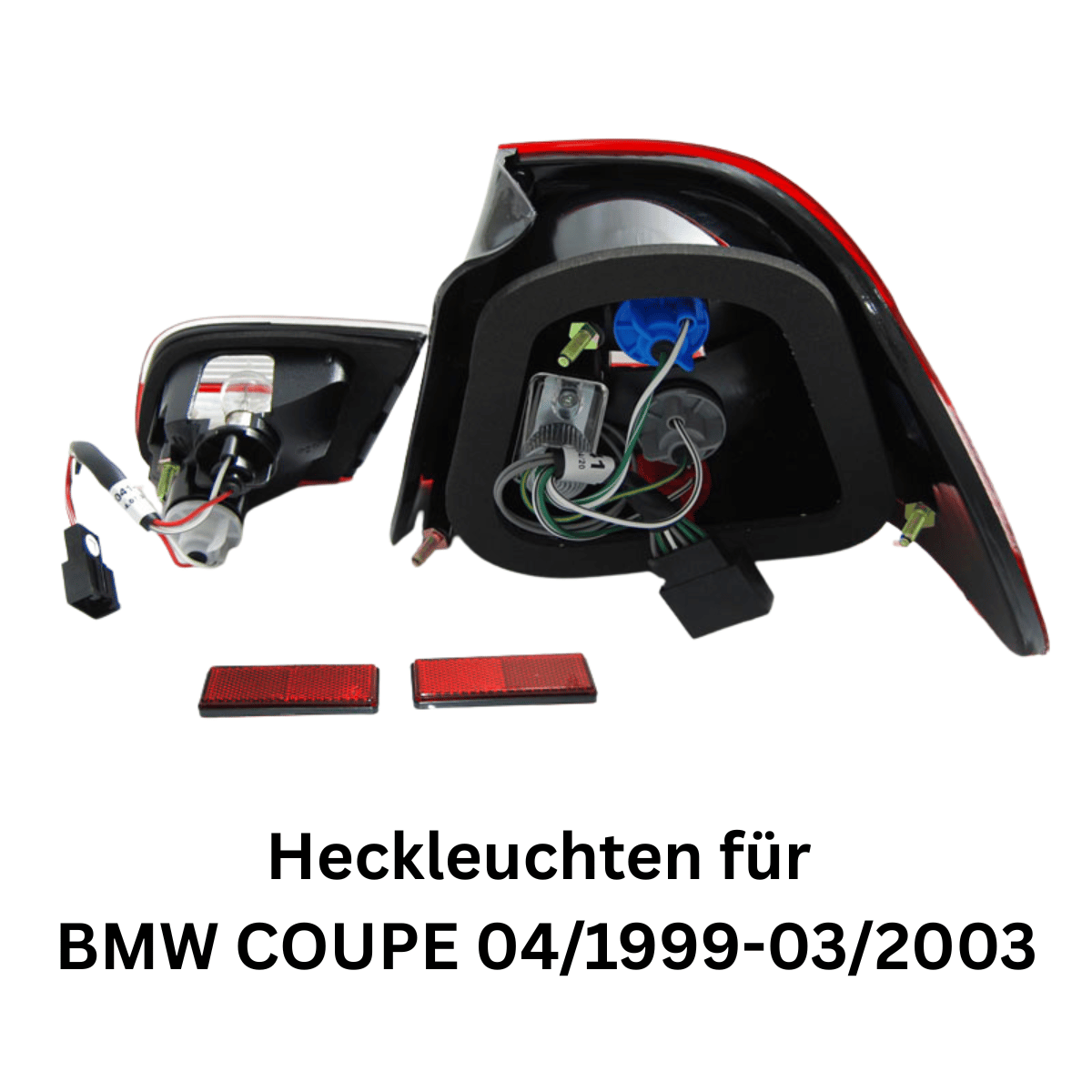 Halogen Rückleuchten Set Rot Smoke für BMW 3er E46 Coupé Baujahr 1999–2003