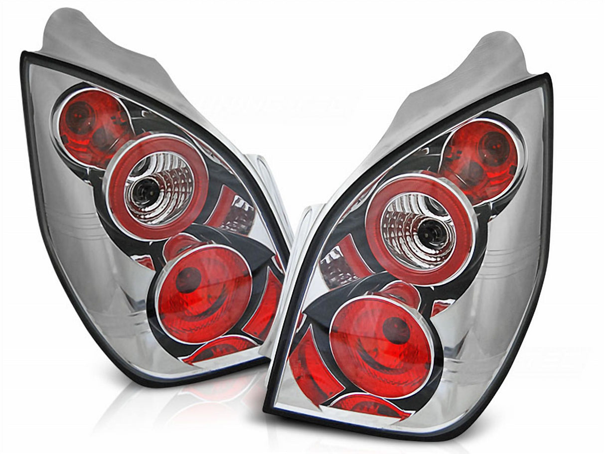 Chrom Rückleuchten Set für Citroen C2 11.2003-10, LED Tuning Zubehör