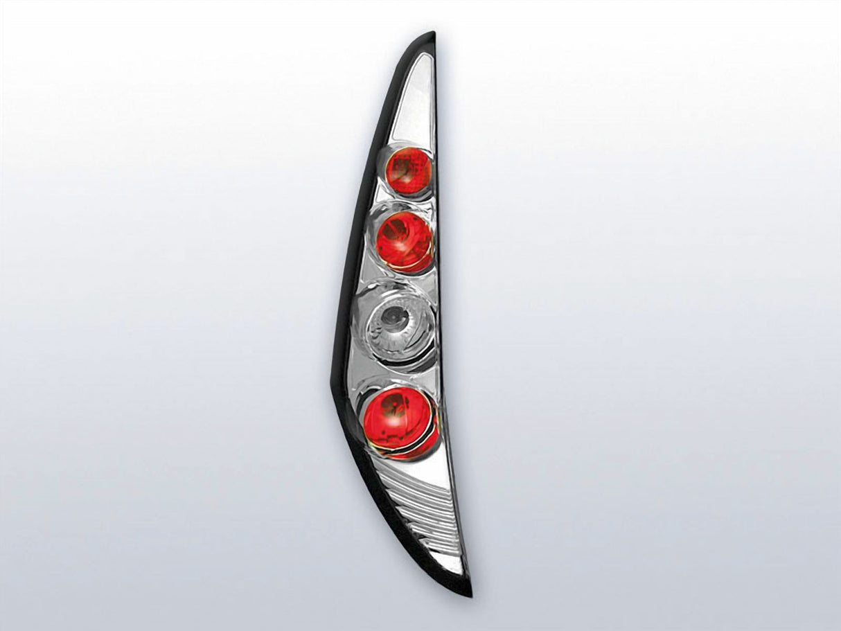 Chrom Rückleuchten Set Fiat Punto 2 1999-2003 3D, Tuning LED Rücklichter