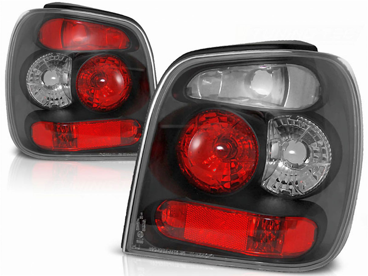 Schwarze Rückleuchten für VW Polo 6N 1994-1999, Tuning LED Rücklicht Set