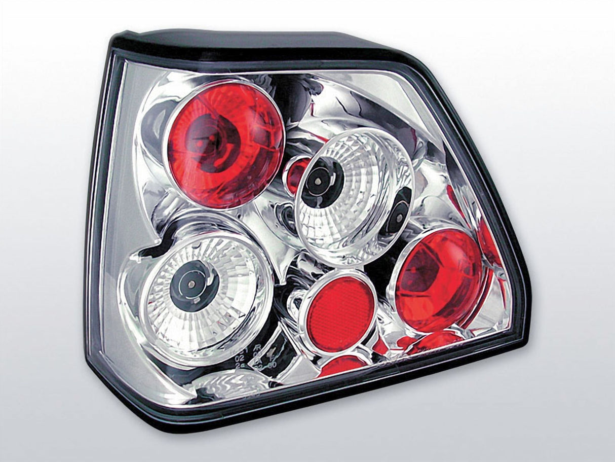 Chrom Rückleuchten Set VW Golf 2 1983-1991 Tuning Zubehör LED Rücklichter