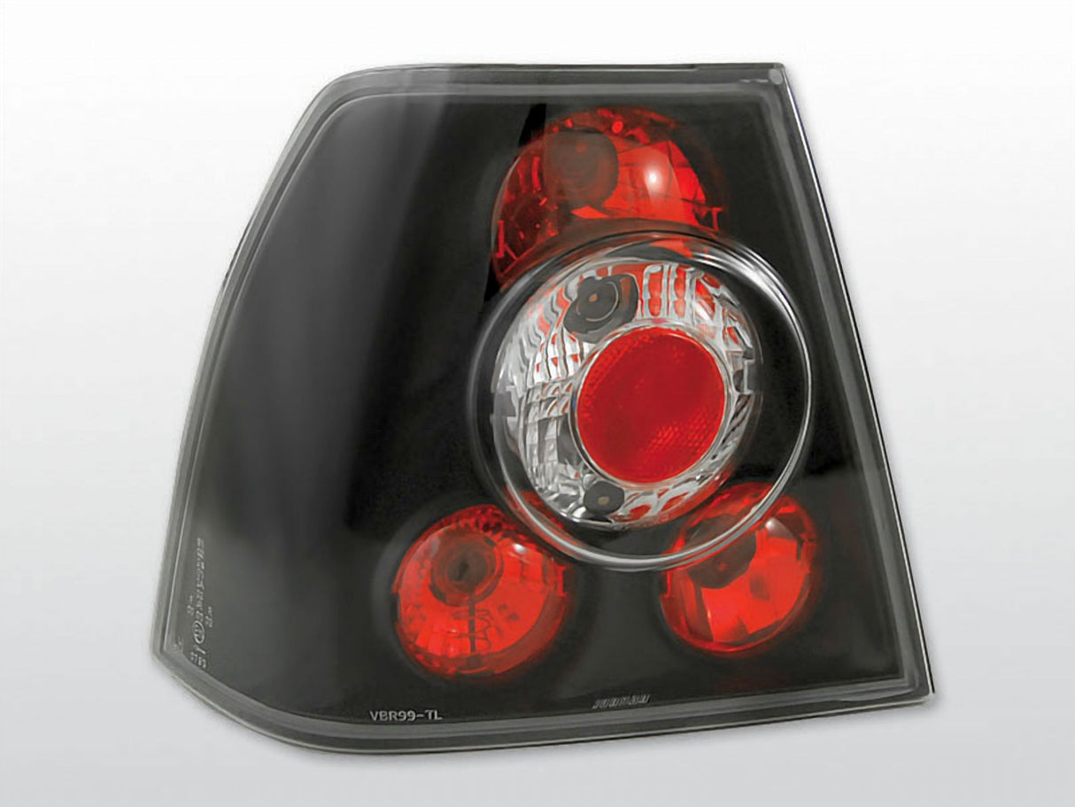 Schwarze Rückleuchten Set für VW Bora 1998-2005, Tuning Zubehör, LED Rücklichter