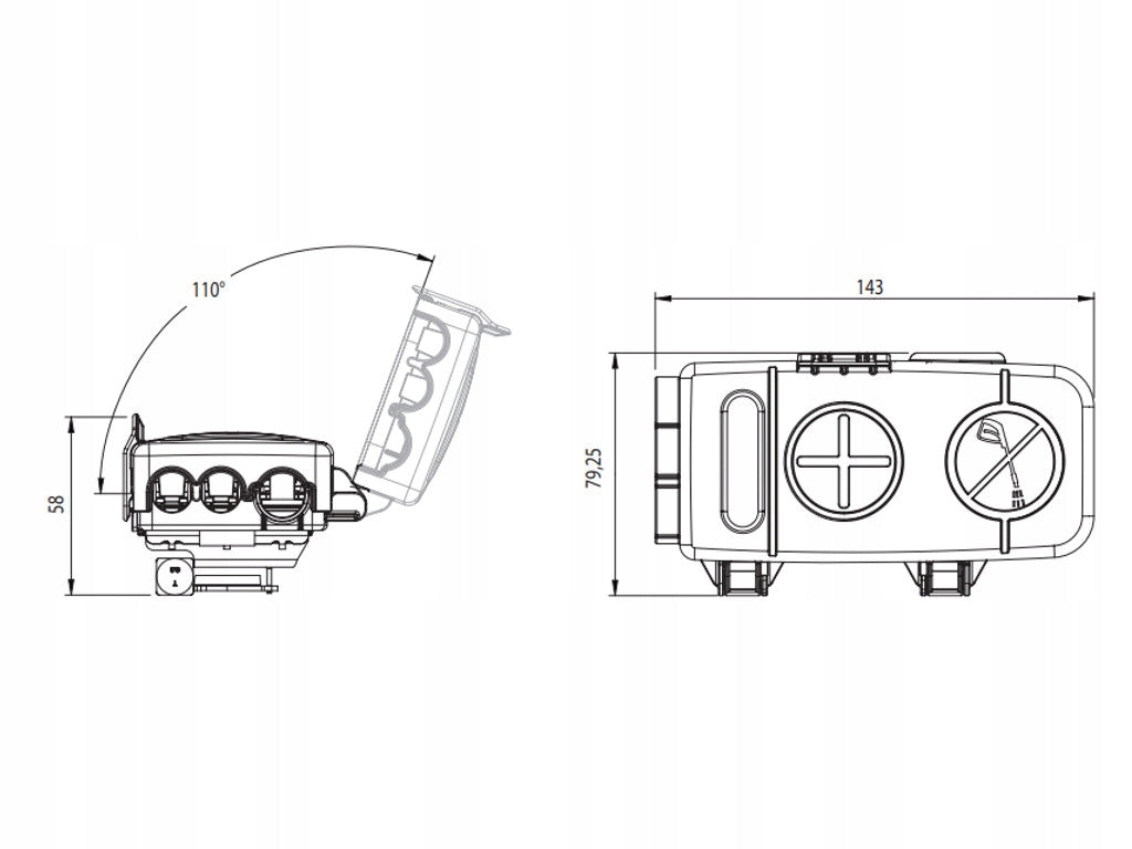 3-Fach Sicherungshalter Batteriepolklemme Positiv MegaVAL MidiVAL 12V 32V