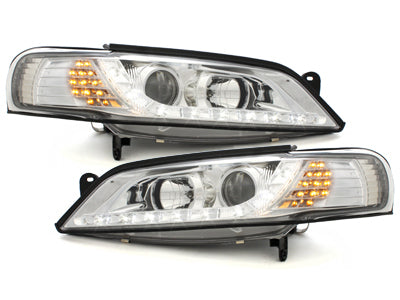 Led Scheinwerfer Set in chrom für Opel Vectra B 11.1996-12.1998