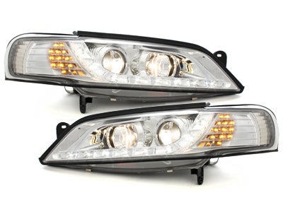Led Scheinwerfer Set in chrom für Opel Vectra B 11.1996-12.1998