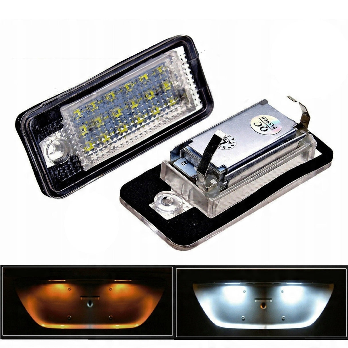 LED Kennzeichenleuchte für Audi A3 8P, A4 B6 B7, A6 4F, A5 Cabrio, Q7 mit QC-Label