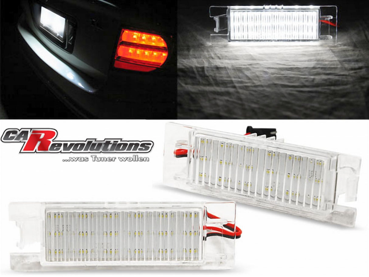 Für Opel Corsa D- LED Kennzeichenbeleuchtung - E-Prüfzeichen