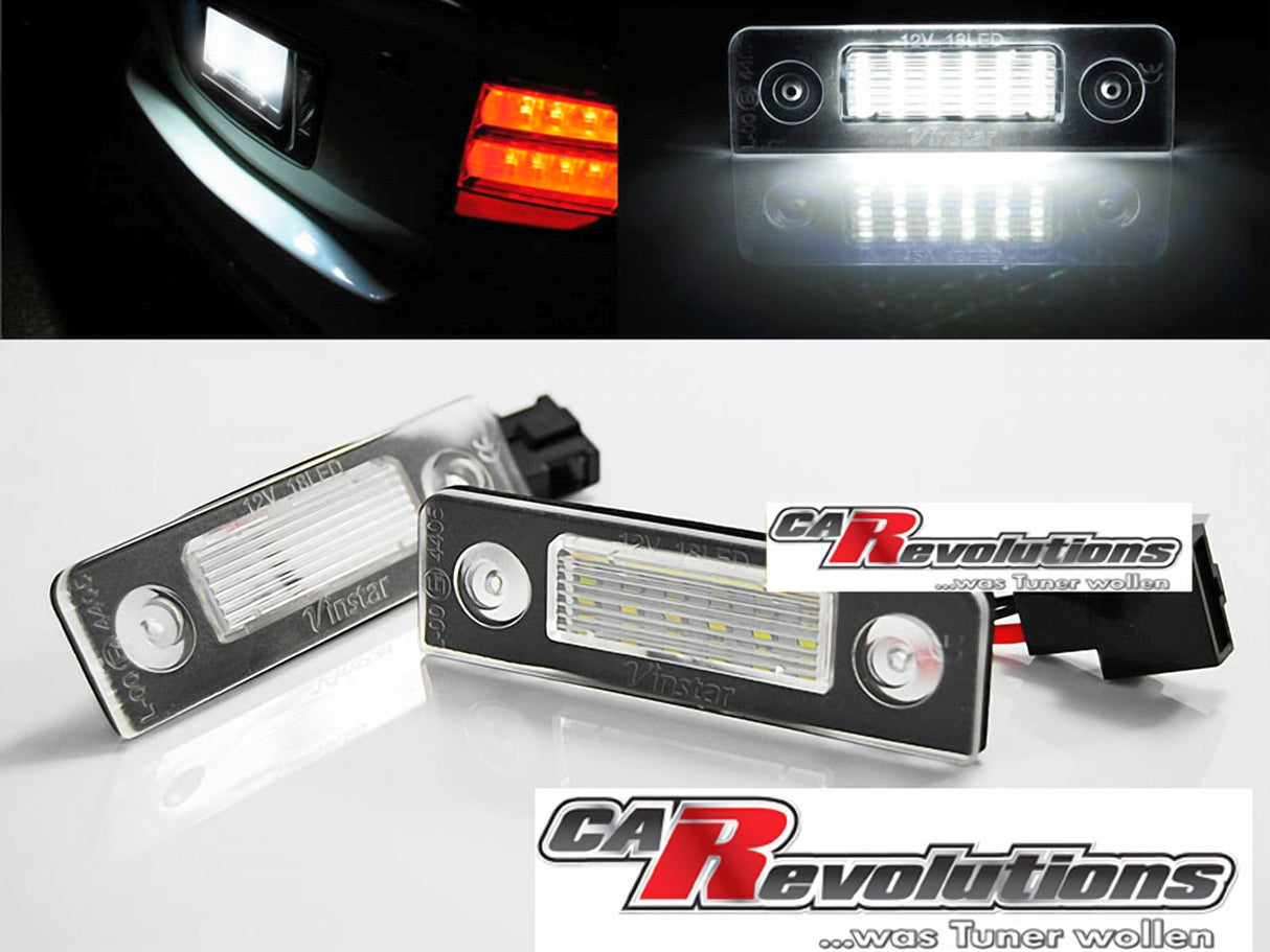 Für Skoda Roomser 06 bis 10- LED Kennzeichenbeleuchtung - E-Prüfzeichen