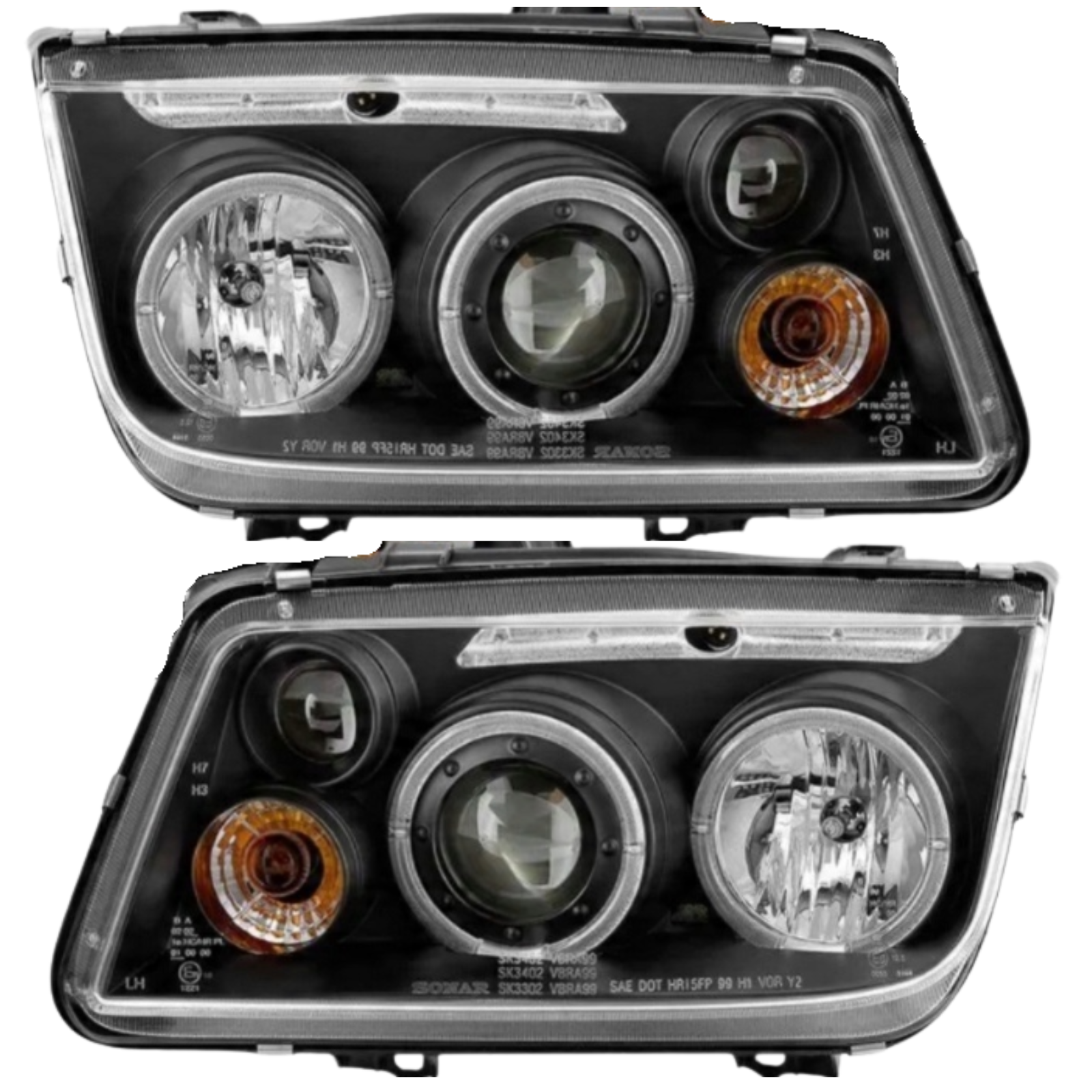 Angel Eyes Scheinwerfer für VW Bora 1J
