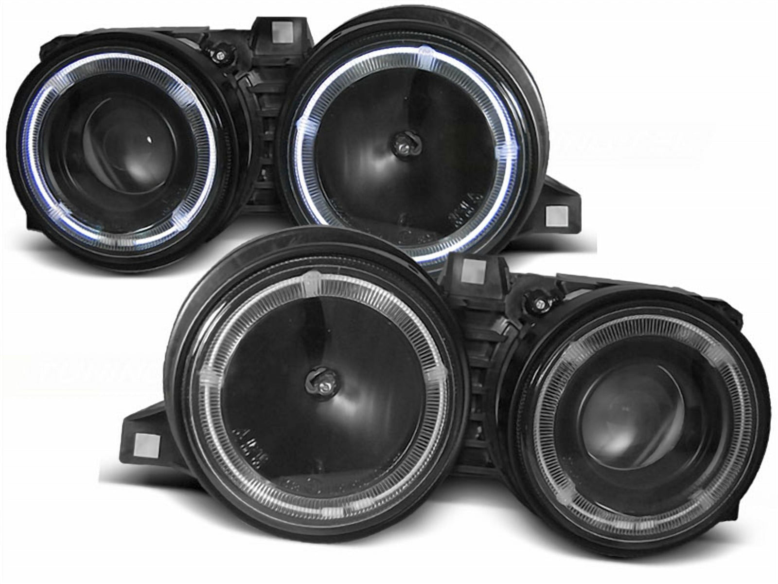 LED Tagfahrlicht Scheinwerfer Set für VW T5 04.2003-08.2009 schwarz