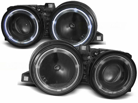 LED Tagfahrlicht Scheinwerfer Set für VW T5 04.2003-08.2009 schwarz