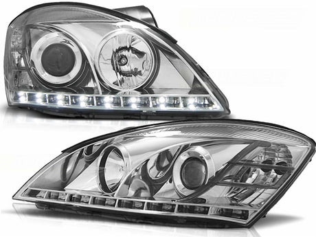 Rückleuchten Set in chrom für Für Peugeot 206 CC 10.1998-