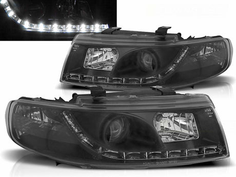 Scheinwerfer-Set in Schwarz für Seat Leon 1M