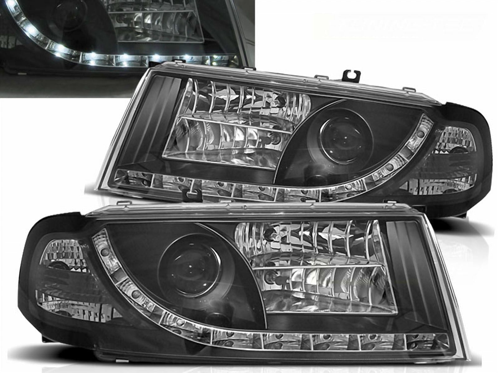 Scheinwerfer fuer Skoda Octavia - LED Set in Schwarz