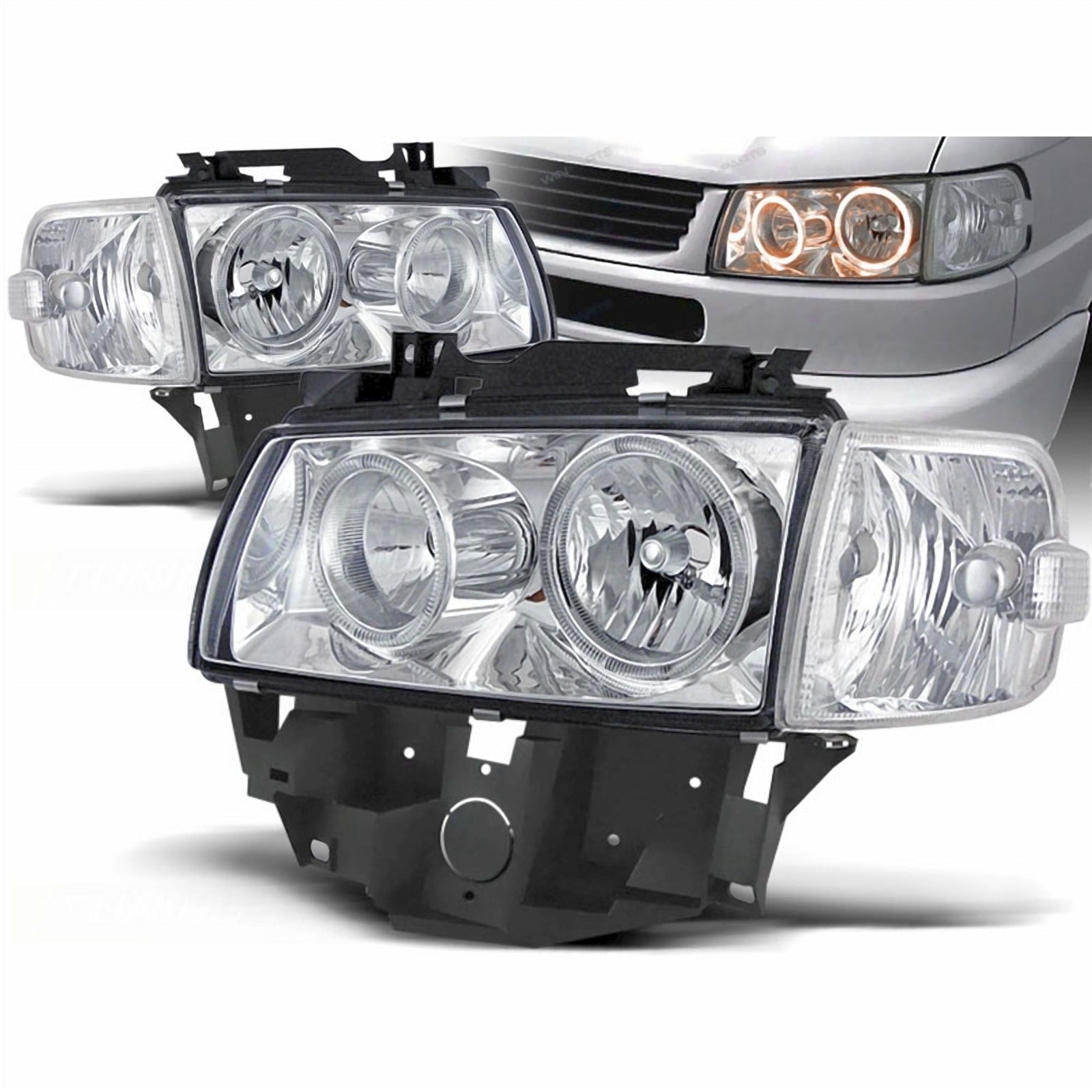 Angel Eyes Scheinwerfer für VW T4 langer Vorderwagen