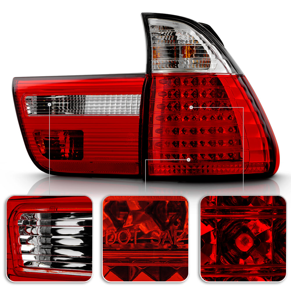 LED Rückleuchten Set rot weiß für BMW X5 E53 09.1999-10.2003