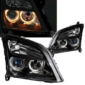Scheinwerfer für Opel Vectra C 04.2002-08.2005 Angel Eyes schwarz - CR Tuning
