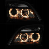 Scheinwerfer für Opel Vectra C 04.2002-08.2005 Angel Eyes schwarz
