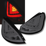 LED Lightbar Rückleuchten in smoke für Ford Fiesta MK7 2012-2015 HB