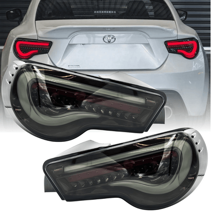 Voll LED Rückleuchten Set Smoke für GT86 2012–2021 mit LED Lightbar & Dynamischen Blinkern