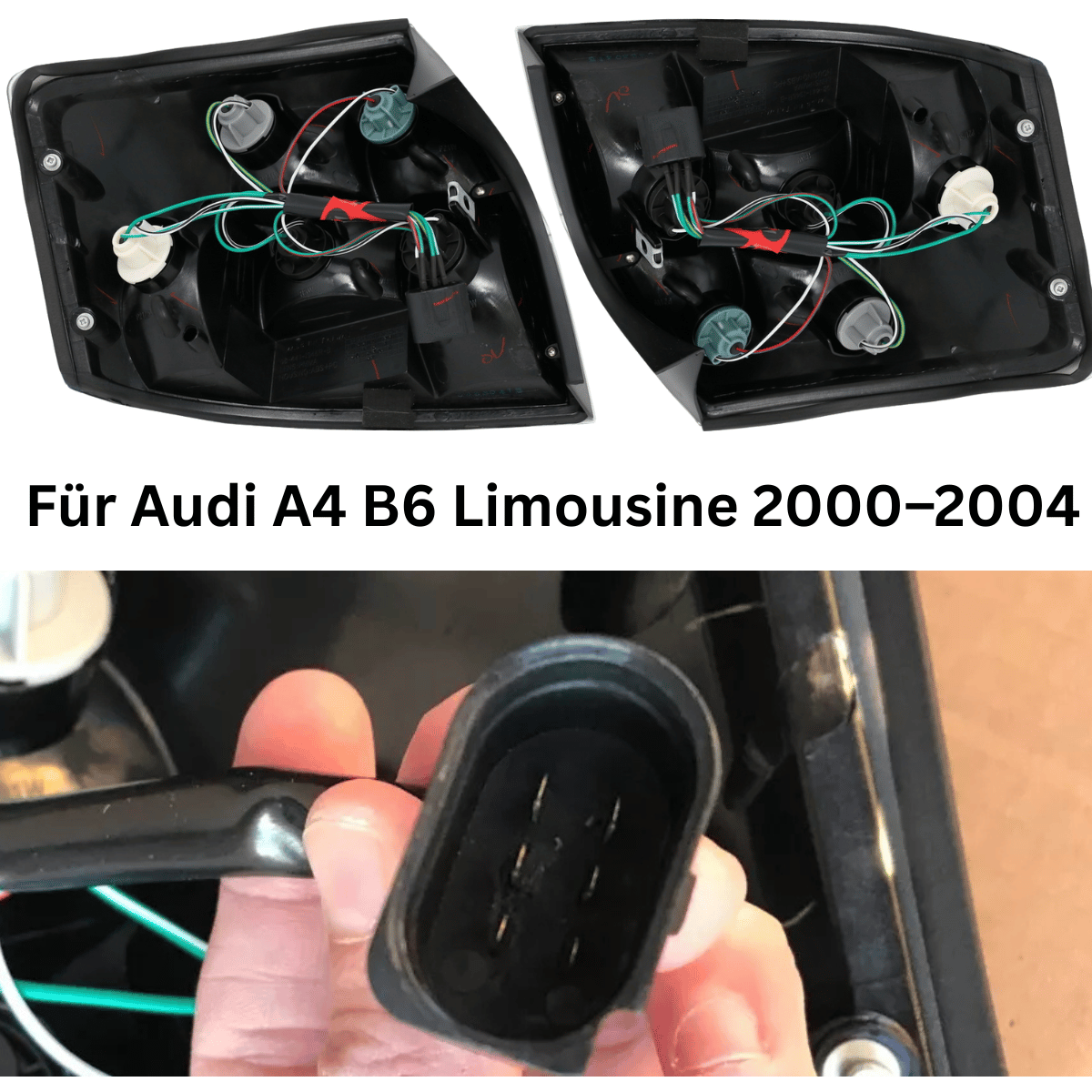Halogen Rückleuchten Set in Smoke für Audi A4 B6 Limousine 2000–2004