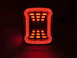 Voll LED Rückleuchten Set Smoke für Jeep Wrangler YJ 1991–1996 & TJ 1996–2006 mit dynamischem Blinker