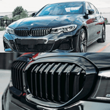 Sport Nieren Kühlergrill für BMW G20 G21 2019-2022 schwarz Glanz für Kamera