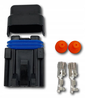 UniVAL Sicherungshalter Clip anreihbar 32V IP33 KFZ Flach Sicherung ATO ATC mit orangefarbenen Dichtungen und Kontakten