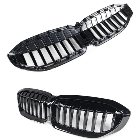 Sport Nieren Kühlergrill für BMW G20 G21 2019-2022 schwarz Glanz für Kamera