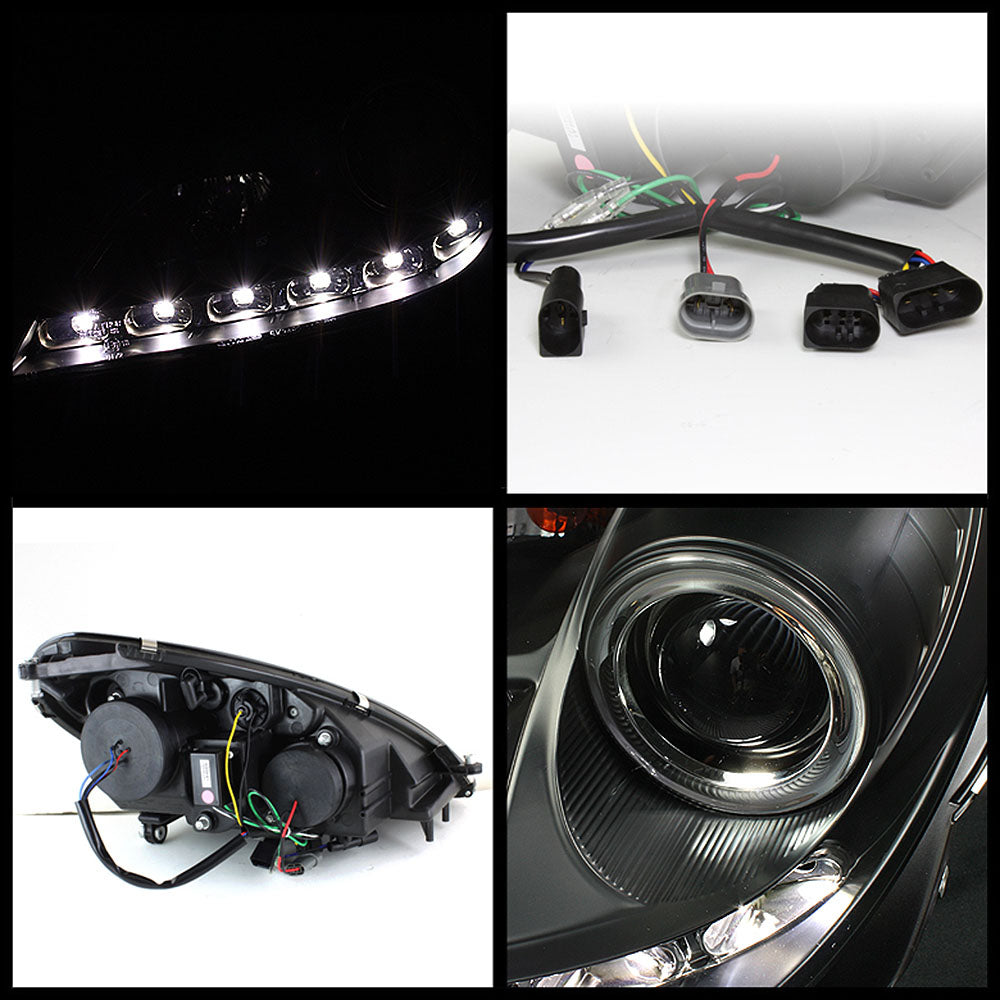 LED Scheinwerfer Set Schwarz für Mercedes SLK R171 2004–2011 mit Standlicht