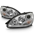Chrom Scheinwerfer Set für Mercedes S-Klasse W220 Limousine 1998–2002, klare Optik