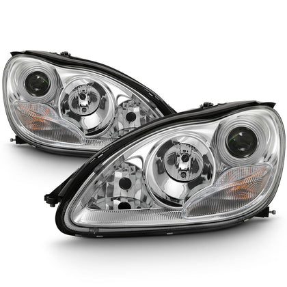 Chrom Scheinwerfer Set für Mercedes S-Klasse W220 Limousine 1998–2002