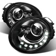 LED Scheinwerfer Set schwarz für VW New Beetle 2006-2012 mit Tagfahrlicht-Optik