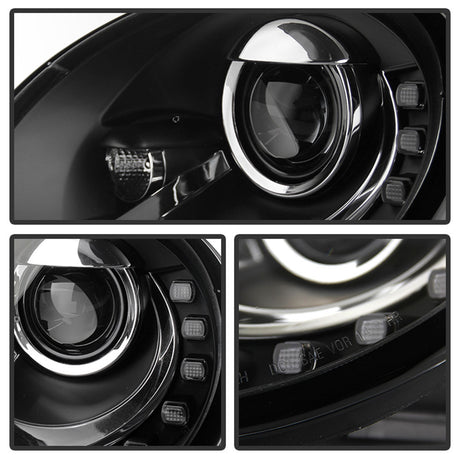 LED Scheinwerfer für VW Golf 7 mit Tagfahrlicht und Blinker, schwarz, CR-Tuning