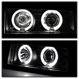 LED Angel Eyes Scheinwerfer Set in schwarz für VW Corrado 53i 1988-1995