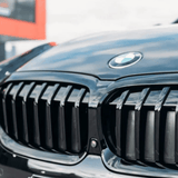 Sport Nieren Kühlergrill für BMW G20 G21 2019-2022 schwarz Glanz für Kamera
