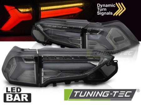 Voll LED Rückleuchten Set Smoke mit Light Bar & dynamischem Blinker für Toyota RAV4 ab 2019 - CR Tuning