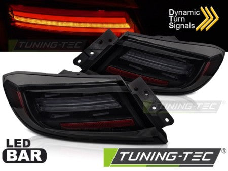 Voll LED LightBar Rückleuchten Set Schwarz-Smoke mit dynamischem LED Blinker für Toyota GR86 ab 2021 - CR Tuning