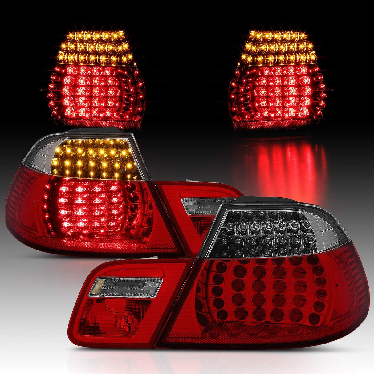 LED Rückleuchten Set rot matt für BMW E46 04.1999-03.2003 CABRIO
