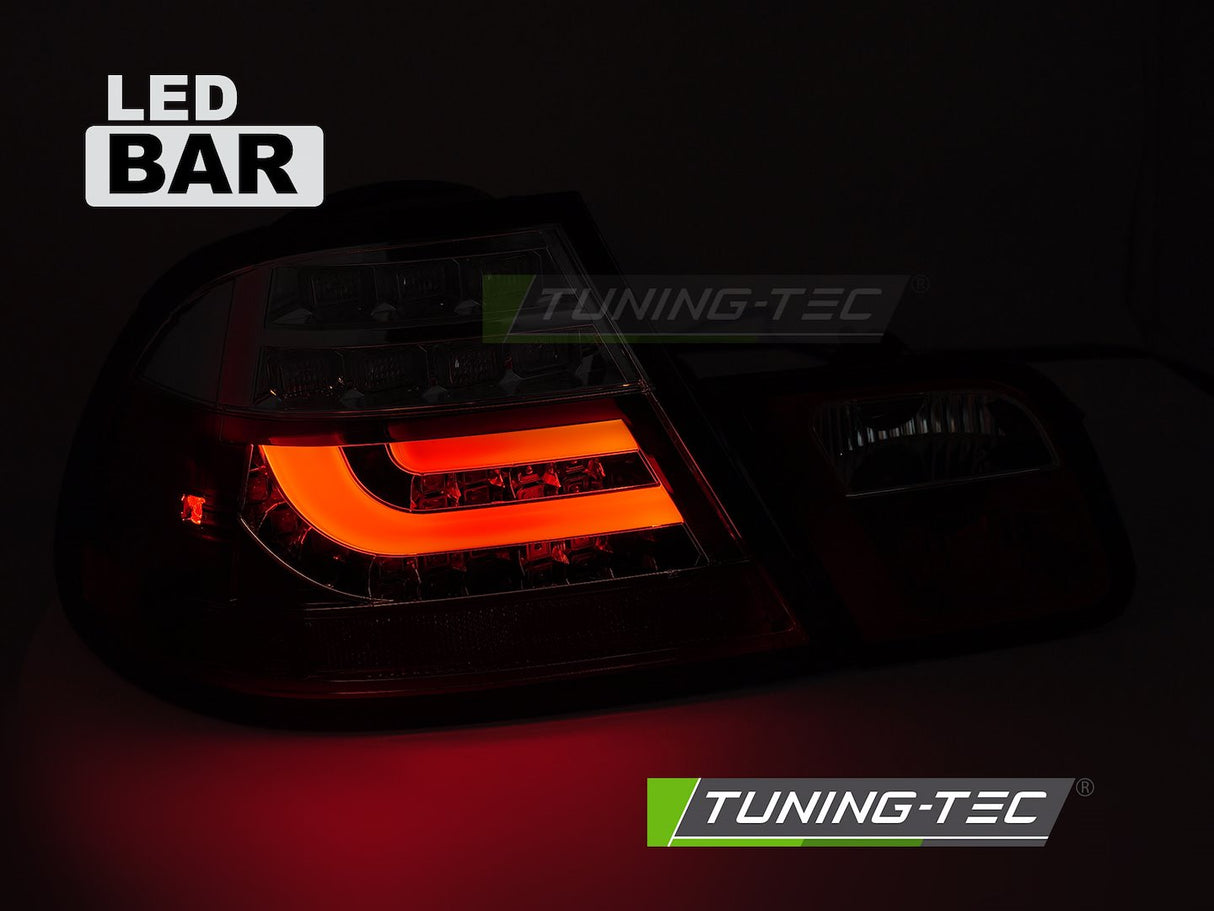 LED Rückleuchten für BMW E90 E91 mit leuchtendem roten Bar Design, Tuning-Tec