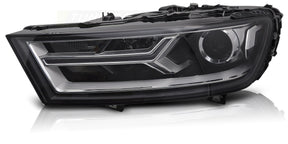 Schwarzer LED Scheinwerfer für Audi A4 B9 mit markantem Design, Tuning Scheinwerfer für KFZ-Zubehör