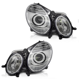 Halogen Chrom Scheinwerfer für Mercedes E-Klasse W211 2006–2009 – Ersatzscheinwerfer & OEM-Passform