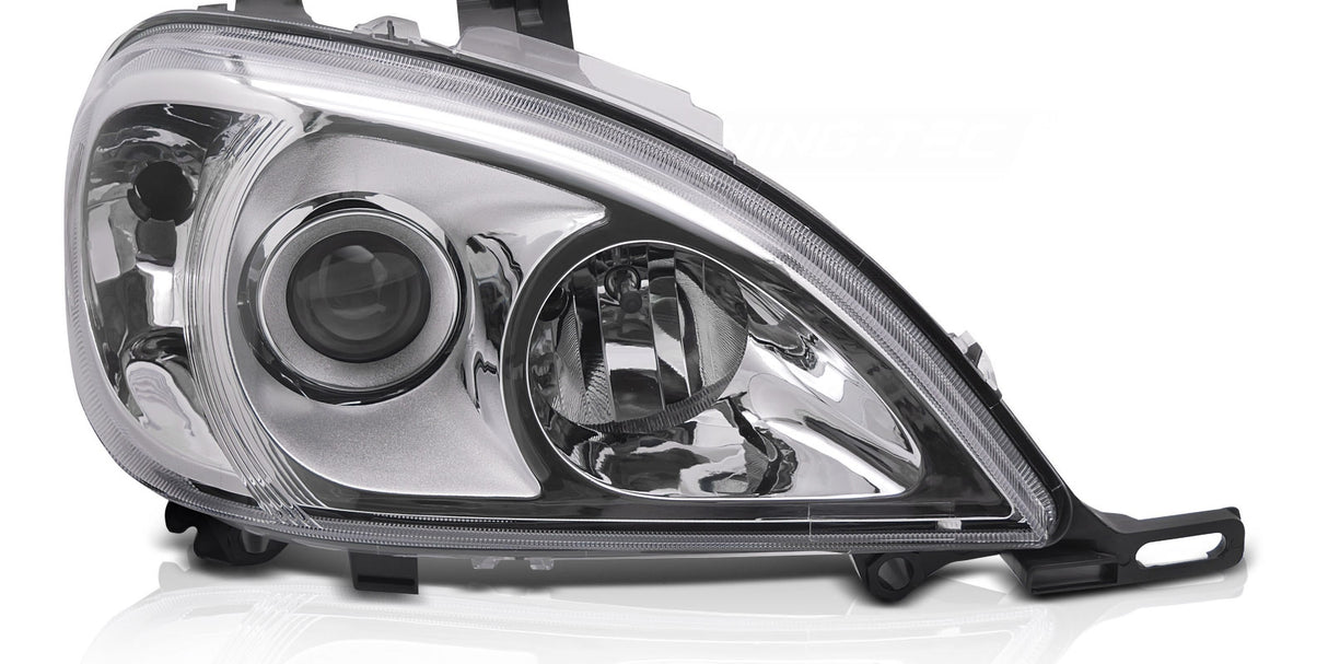 Halogen Scheinwerfer Chrom für Mercedes M-Klasse W163 2001–2005 SUV - Ersatzscheinwerfer & OEM-Passform