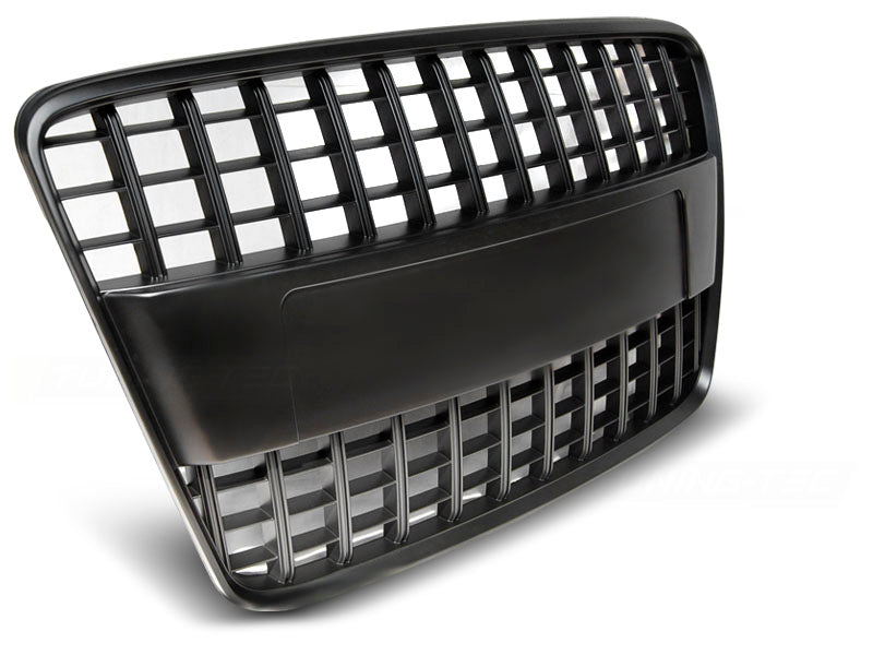 Sportgrill Waben Front Grill für Audi Q7 2005-2009 schwarz Sport Linie Style