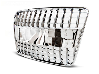 Sportgrill Waben Front Grill Sportlinie für Audi Q7 2005-2009 chrom